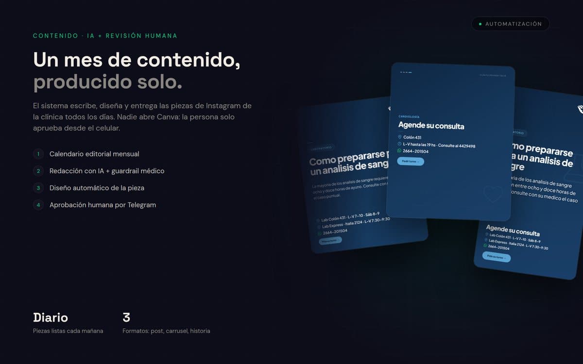 Contenido automático · Clínica Italia